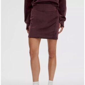 Scuba Mini Skirt in Rich Velvet